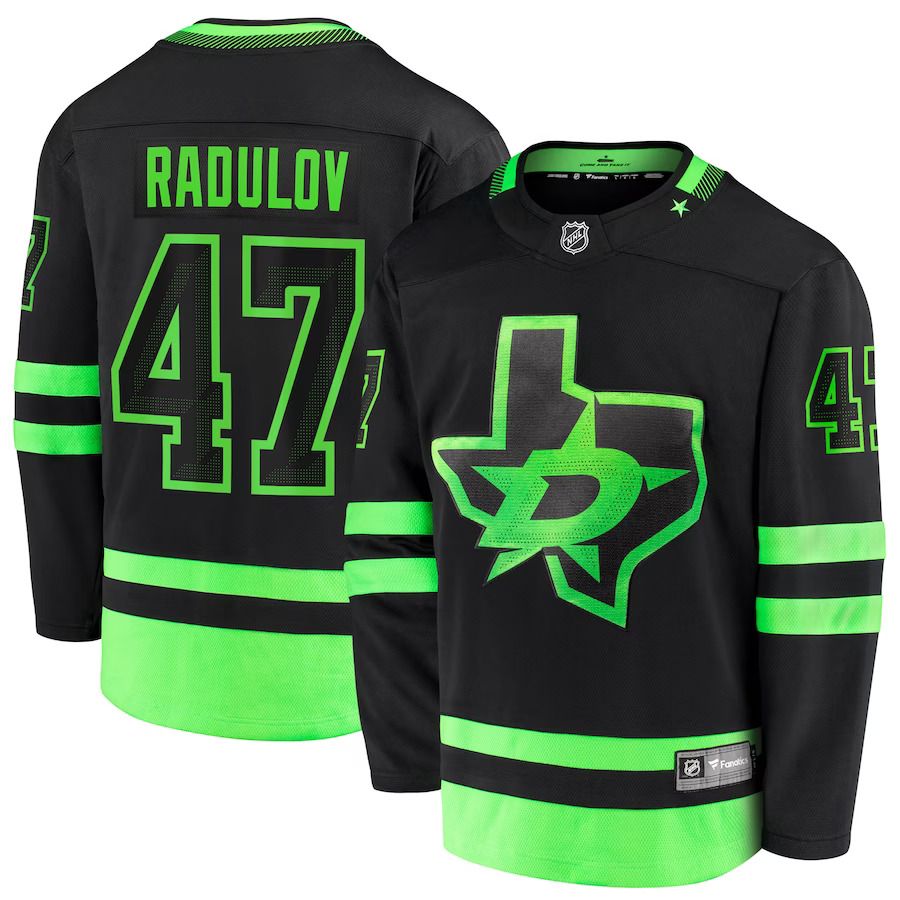 Men Dallas Stars #47 Alexander Radulov Fanatics Branded Black Alternate Premier Breakaway Player NHL Jersey